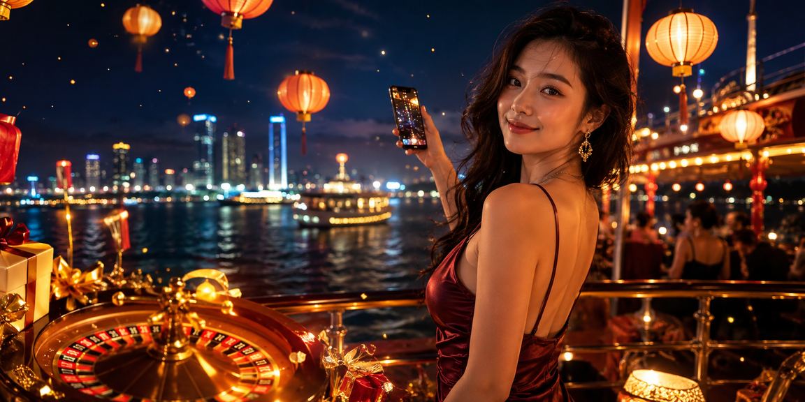 Trò chơi xổ số bên ánh đèn lồng rực rỡ phố Hội An về đêm